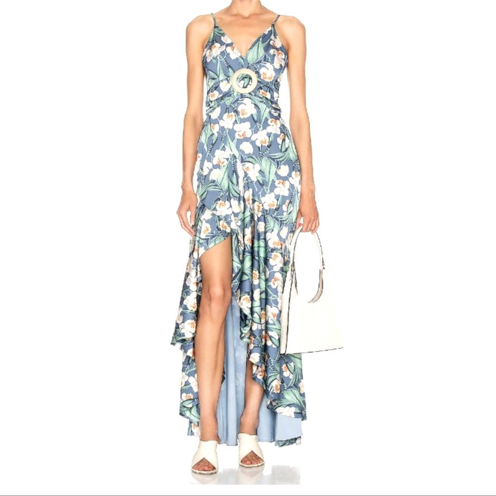 PatBo NWT See Video 🌺 tropical Maxi Dress Size 4 beautiful!!!